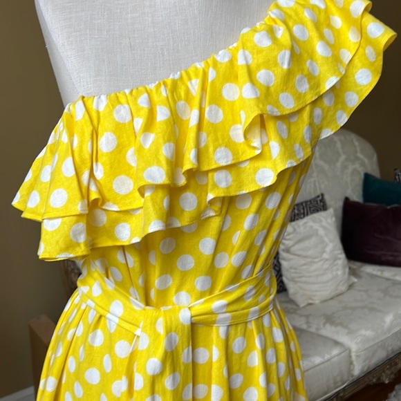 Lisa Marie Fernandez for Target. Beautiful yellow & white polka dot dress - Picture 4 of 7